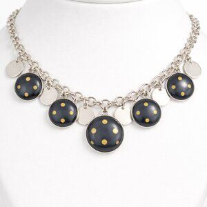 ✨ Silver Chain Necklace with Round Charm Accents ✨